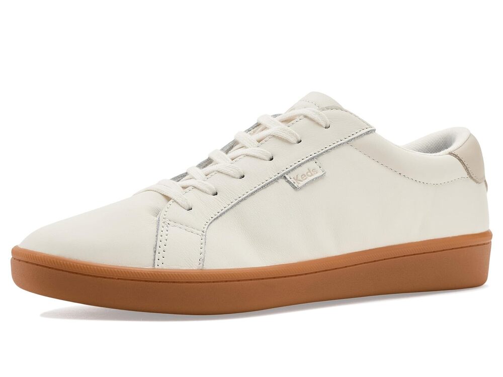Keds Ace Leather, Sneaker womens, Black, 8.5